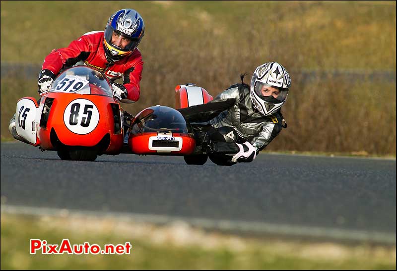 Side-Car, Trophee Coluche, circuit Carole