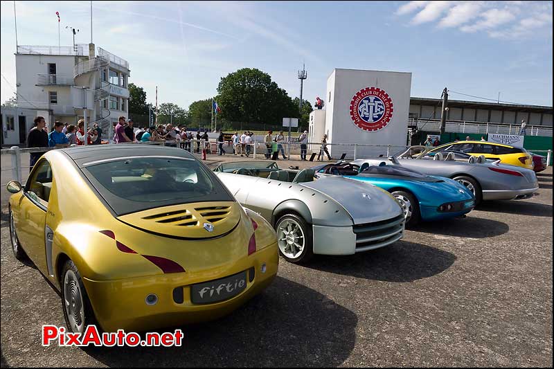 Concept-car Renault Fiftie, autodrome heritage festival