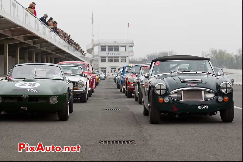 Grille de depart plateau B, autodrome Linas-Montlhery