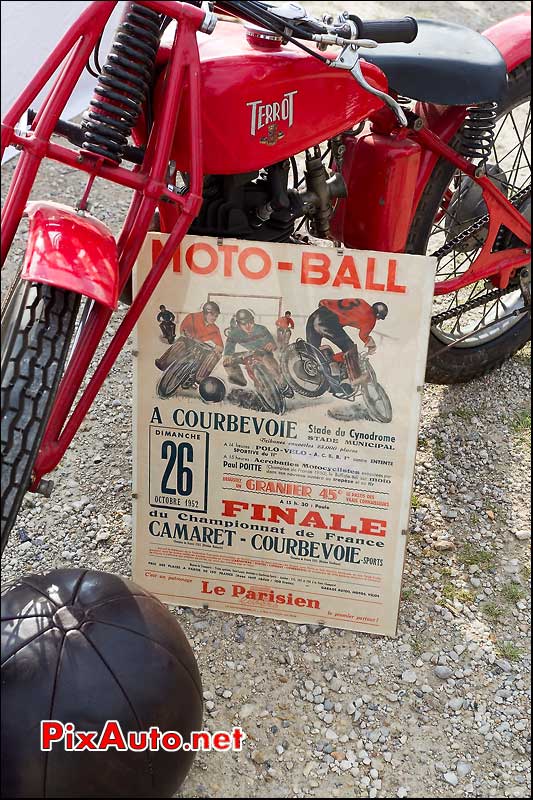 Affiche finale moto ball 1952, Autodrome de Montlhery