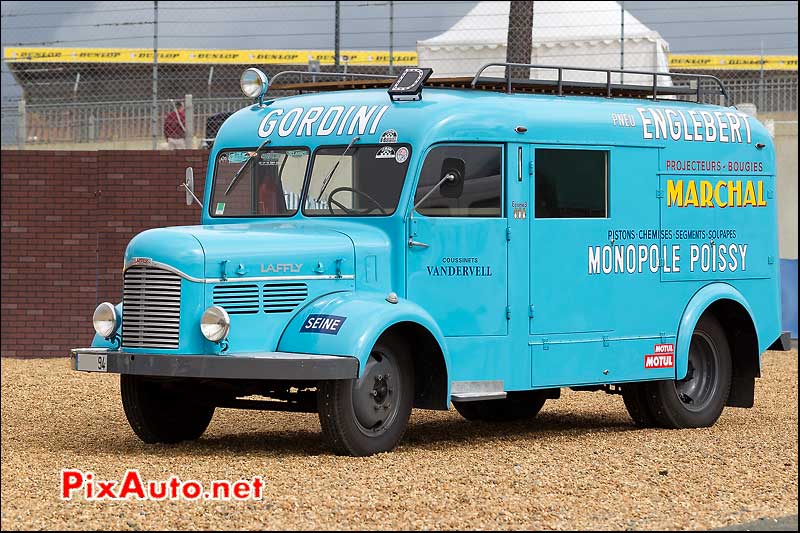 Camion assistance Gordini, Le Mans Classic 2012