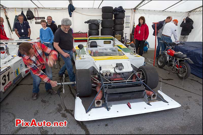 Serrage ecrou de roue, Le Mans Classic