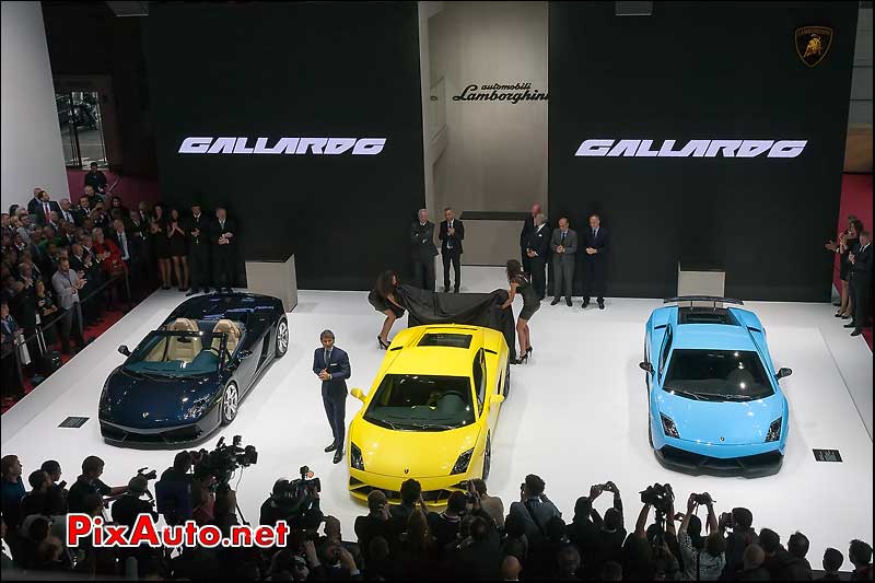 conference de presse lamborghini Gallardo LP560-4 mondial automobile