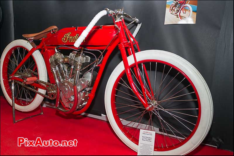 Indian motorcycles board track racer Salon Moto Legende