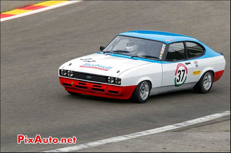 ford capri n37, circuit SPA-Francorchamps