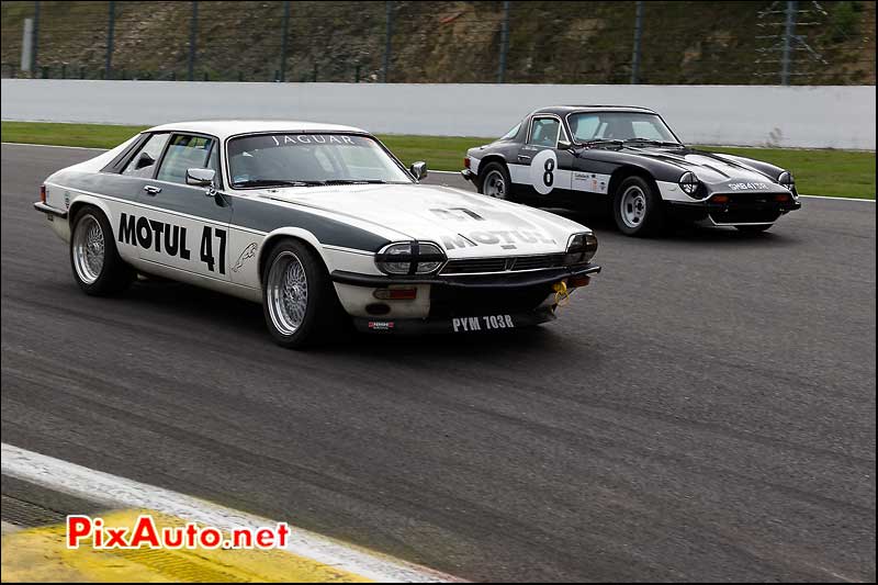 jaguar xj5 n°41 et tvr 3000m n°8