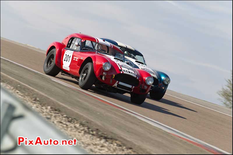 deux ac-cobra a la lutte sur circuit dijon