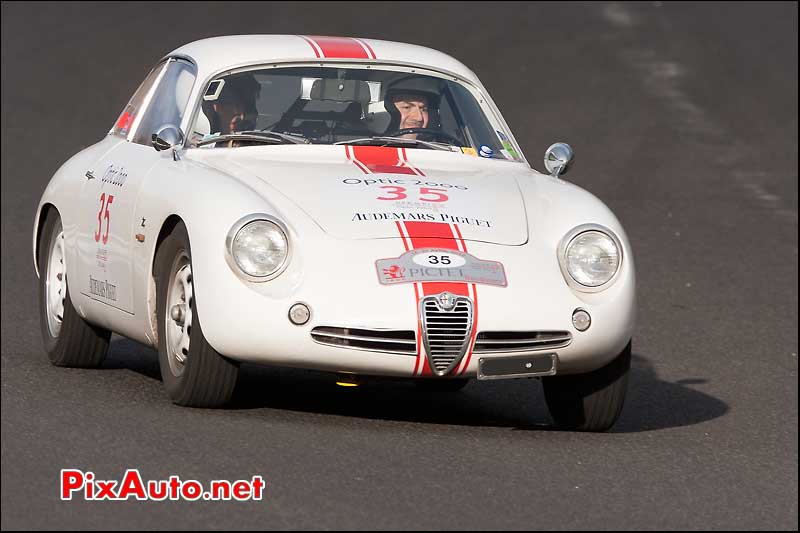 alfa romeo sz sur le circuit de charade