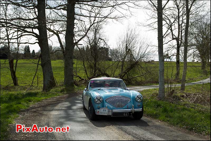 austin healey 100m chemin champetre tour auto 2012