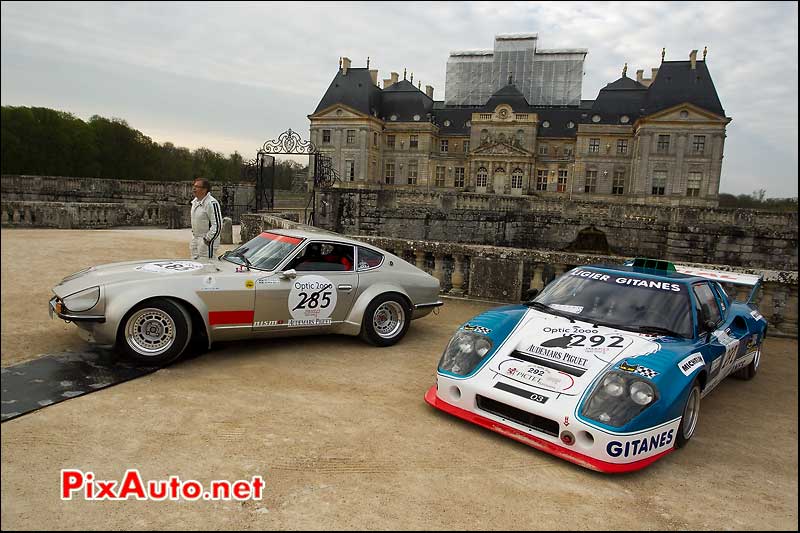 datsun 240z et ligier js2 vaux le vicomte