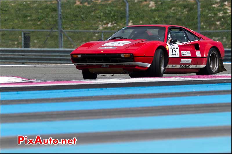 contre-braquage ferrari 308 circuit paul ricard