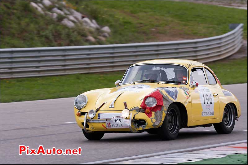 porsche 356b accidentee sur circuit d'ales TAO