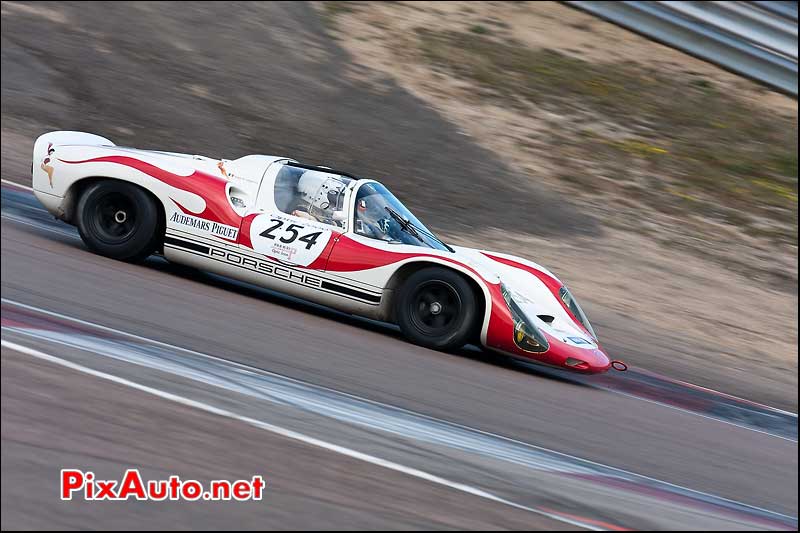 porsche 910 de Francois Perrodo circuit dijon-prenois TAO