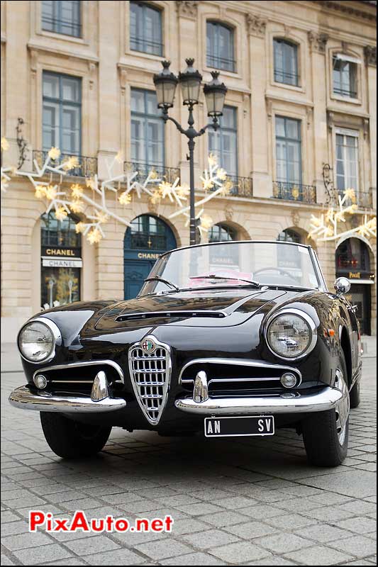 alfa romeo 1600 spider place vendome paris