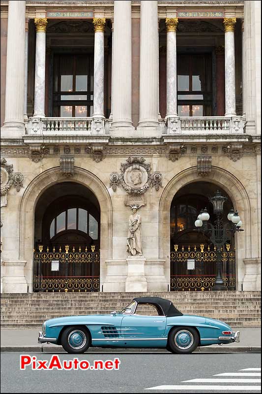 12e traversee de paris mercedes 300sl cabriolet w 198