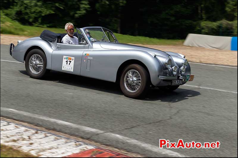 Jaguar XK120 roadster, Autodrome heritage Festival 2013