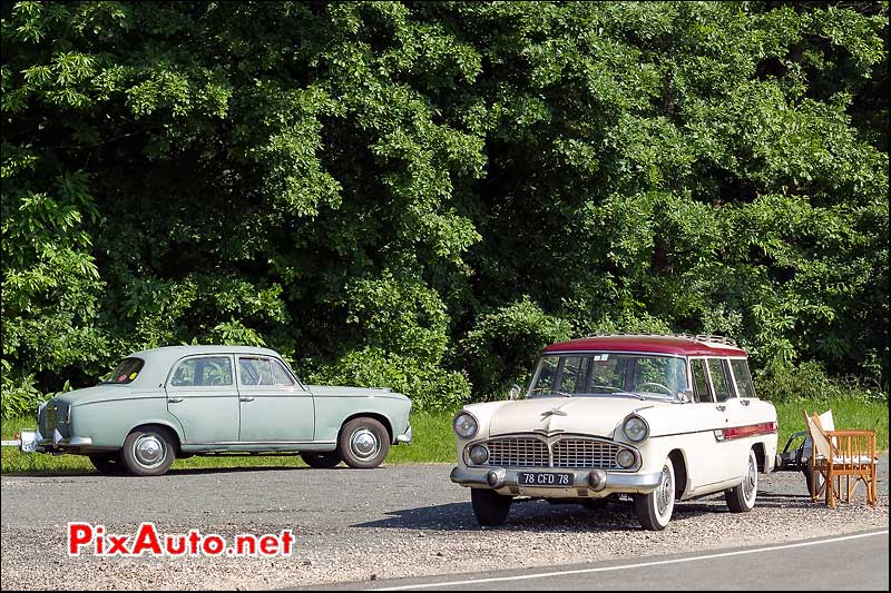 Peugeot 403 et Simca Marly, Autodrome heritage Festival