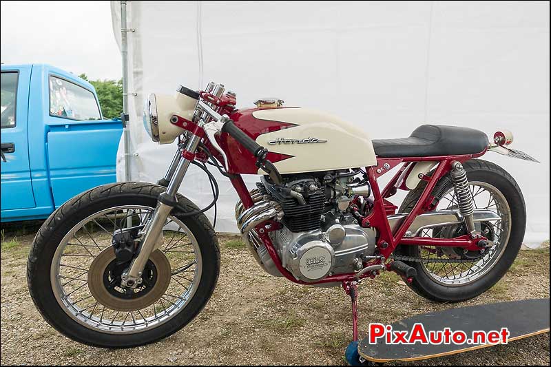 Prepa Honda Kikishop, cafe-racer-festival 2013, circuit Linas-Montlhery