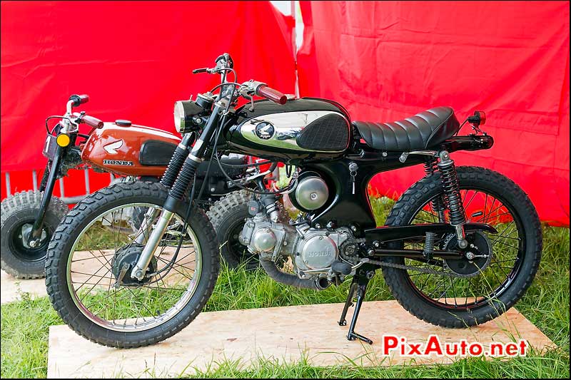 Honda S40 Scrambler, cafe-racer-festival 2013, circuit Linas-Montlhery