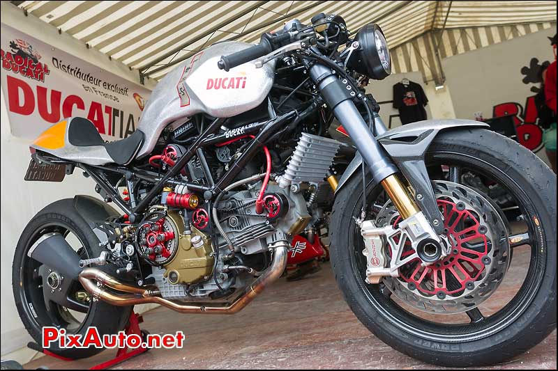 Prepa Radical Ducati, cafe-racer-festival 2013, circuit Linas-Montlhery