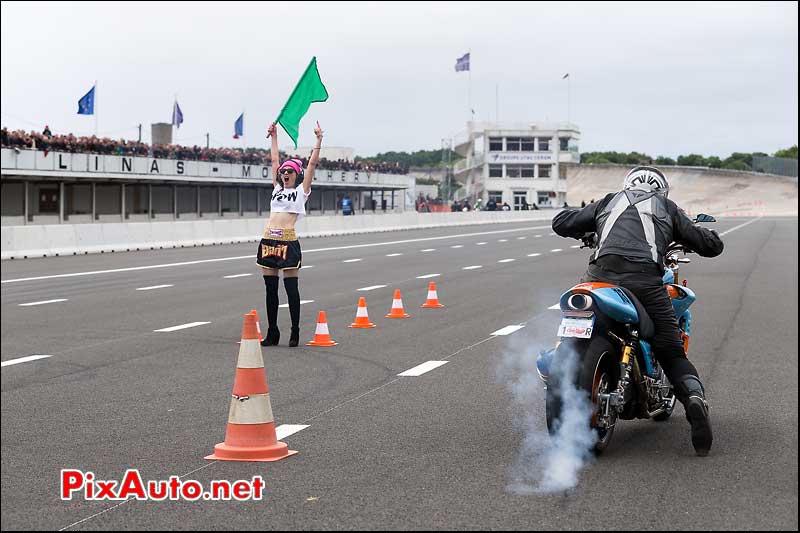 Sprint Yamaha V-Max, cafe-racer-festival 2013, circuit Linas-Montlhery