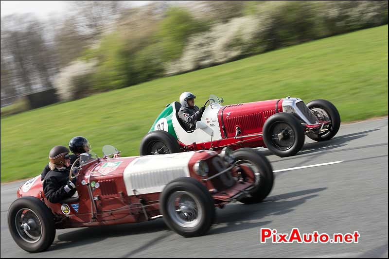 Monoplaces Maserati, vintage revival montlhery 2013