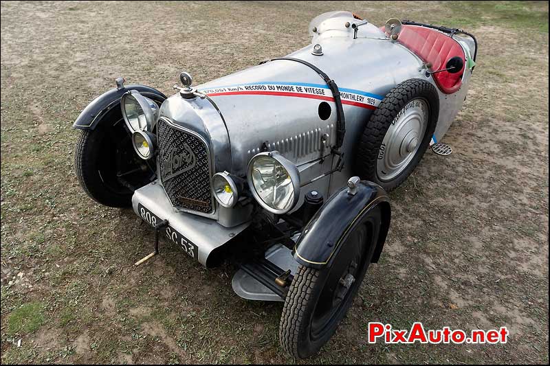 Tricyclecar Sandford, vintage revival montlhery 2013