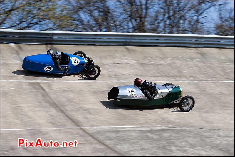 Tricyclecars Anneau de Linas-Montlhery, vintage revival