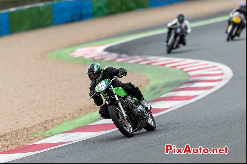 kawasaki Z650 verte, demos bol d'or classic