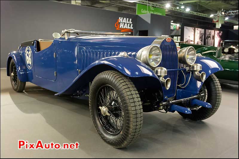 bugatti type 57, stand hall and hall, retromobile