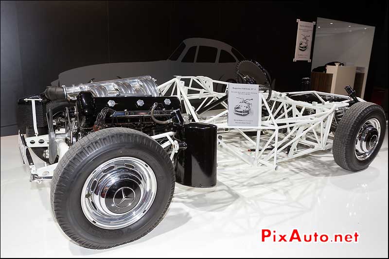 chassis mercedes-benz 300sl, salon retromobile 2013