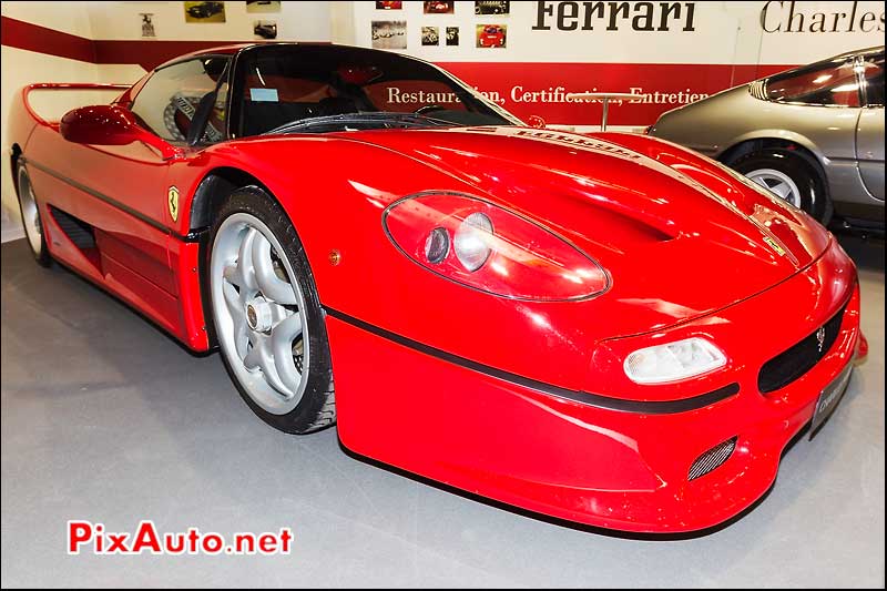 Ferrari F50, stand Pozzi salon retromobile 2013