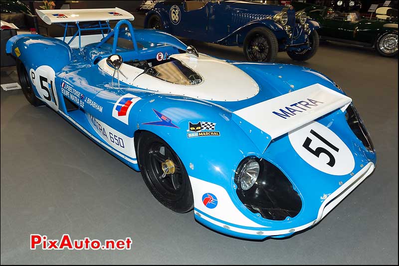 matra Simca MS650, stand hall and hall, retromobile