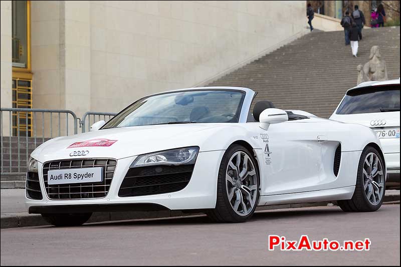 Audi R8 V10 spyder, 20e rallye de Paris