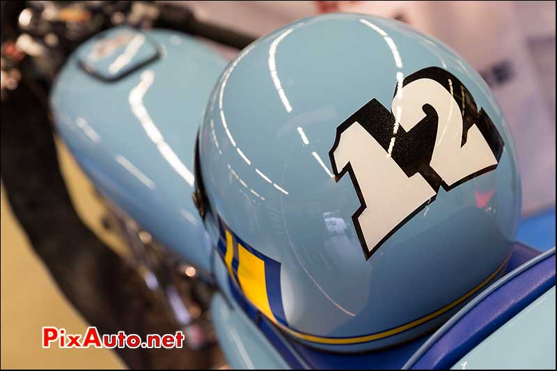 Casque numero 12 Honda 125S3, Salon Moto Legende