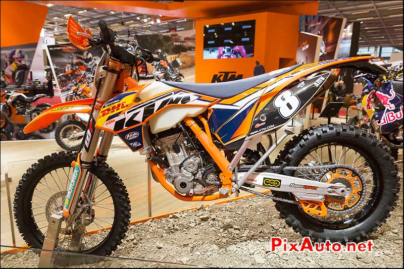 KTM 250 EXCF de Antoine Meo, salon-de-la-moto Paris