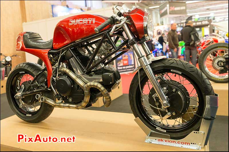 Prepa Ducati CR750 Crazy-Racers, Stand Cafe-Racer, salon-de-la-moto Paris