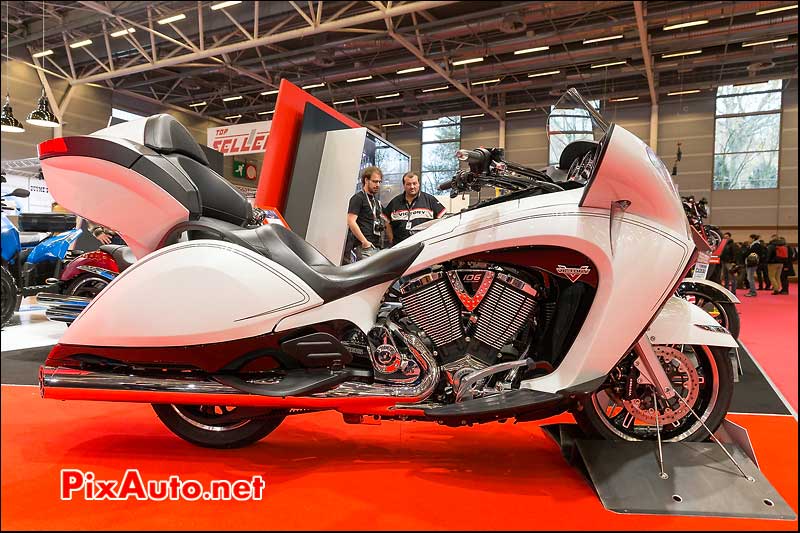 Victory Vision Peal blanc, Salon-de-la-moto Paris 2013