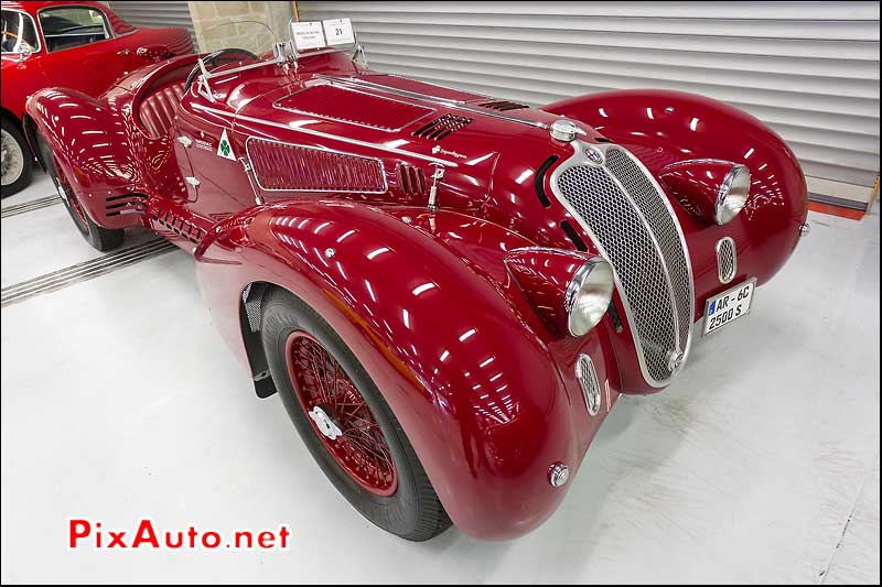 alfa-romeo 6c2500 cabriolet, expo vente Bonhams Spa-Classic 2013