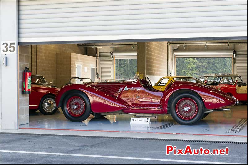 alfa-romeo 6c2500 diamante, expo vente Bonhams Spa-Classic 2013