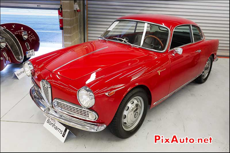 Alfa-Romeo Giulietta bertone, expo vente Bonhams Spa-Classic 2013