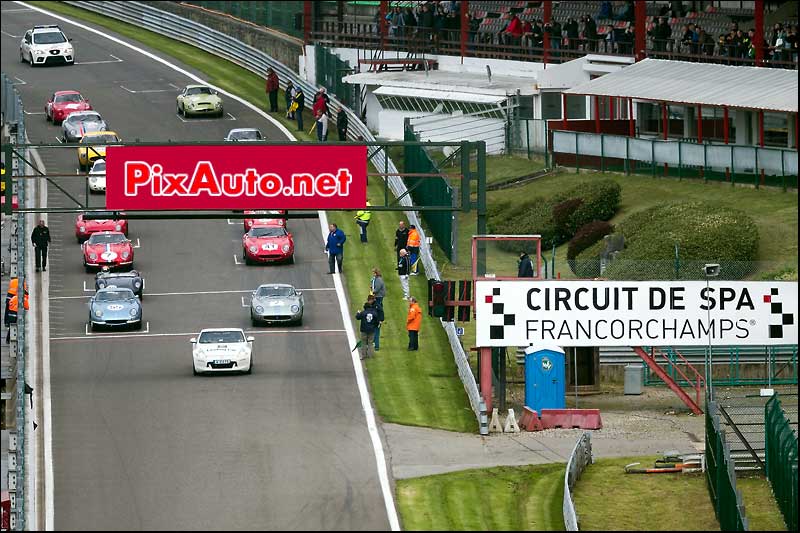 Grille de depart Trofeo Nastro Rosso, Spa-Classic 2013