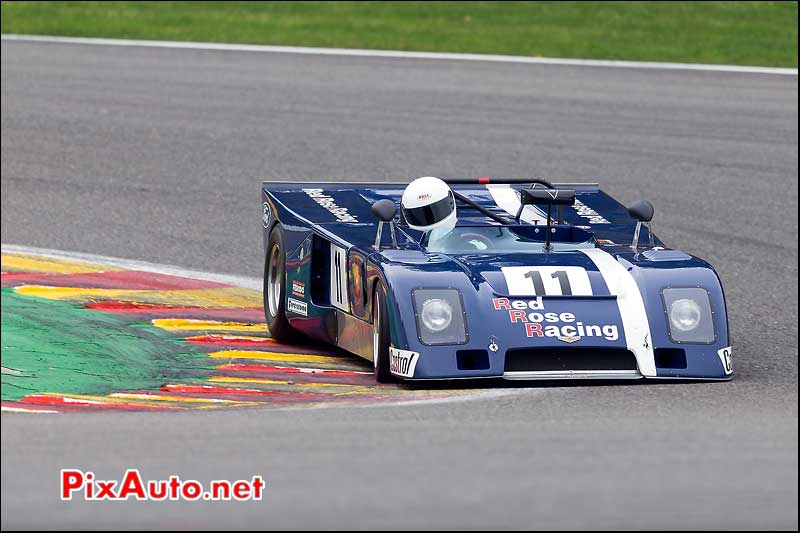 Chevron B23 numero11, CanAm, circuit Spa-Francorchamps