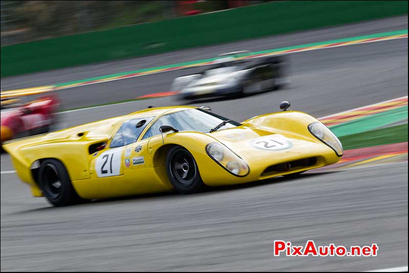 Lola T70 mk3 numero21, CanAm, circuit Spa-Francorchamps