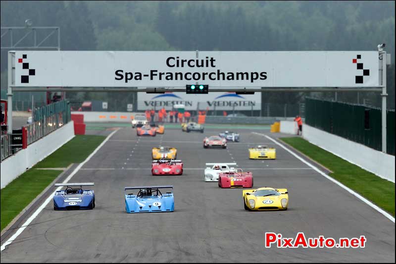 Start race CanAm Spa-Francorchamps, S6H 2013