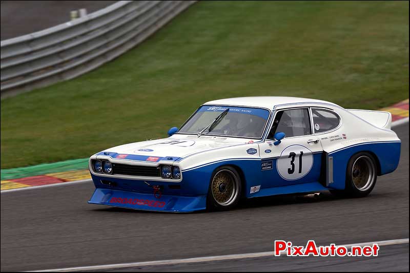 Ford Capri 5000, circuit Spa-Francorchamps