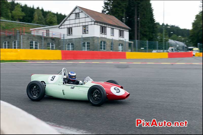 monoplace Cooper T51 numero9, Historic-Grand-Prix-Cars-Association Spa-Francorchamps