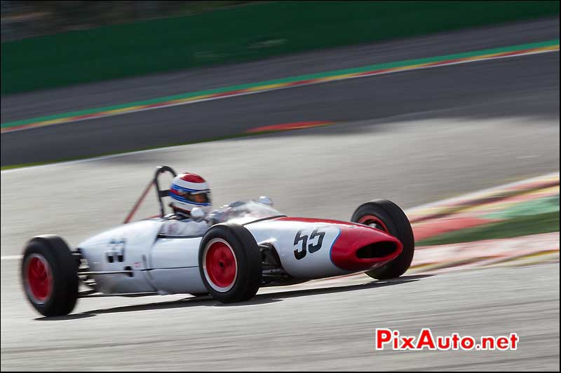 Monoplace Lotus 22 numero55, HSCC, Spa-Francorchamps 2013