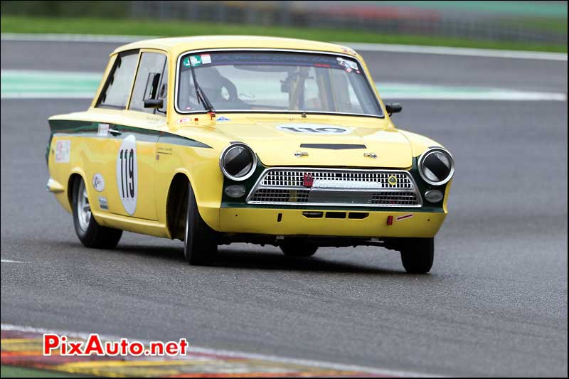 Ford Lotus Cortina numero119, Master Touring Cars, Spa-Francorchamps