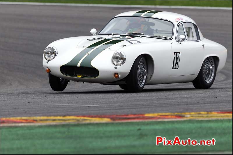 Lotus Elise numero13, pre-63 Spa-Francorchamps S6H